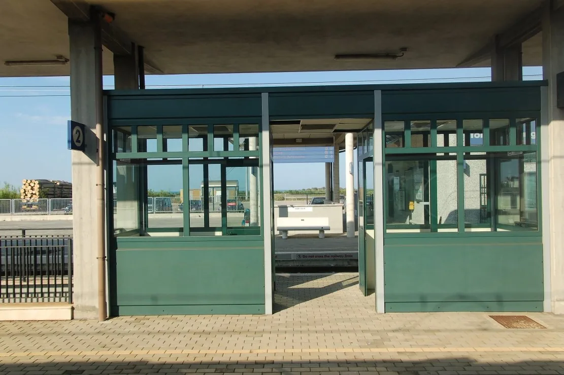 La stazione di Fossacesia-Torino di Sangro, sulla linea adriatica